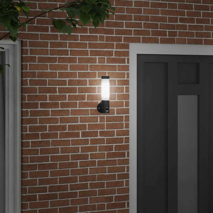 Outdoor Wall Light Black 12 x 8.5 x 29 cm