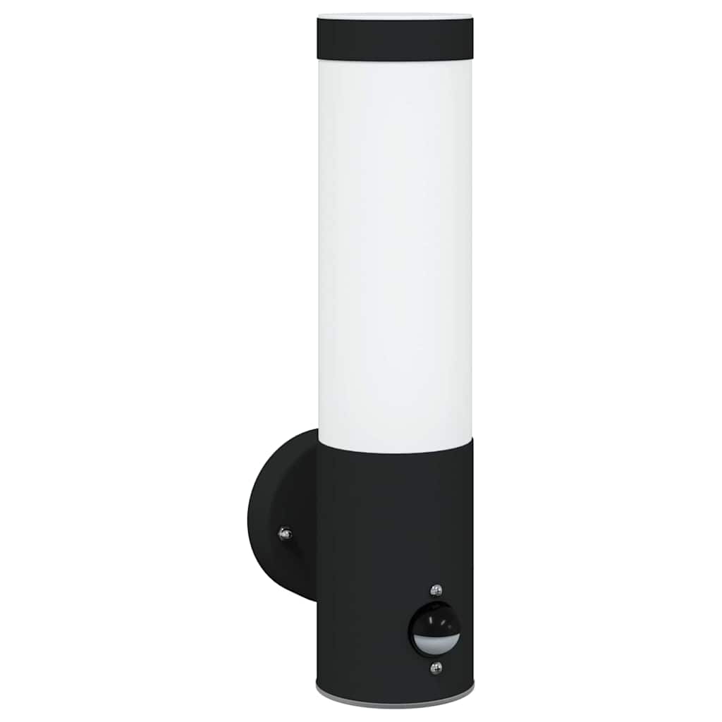 Outdoor Wall Light Black 12 x 8.5 x 29 cm