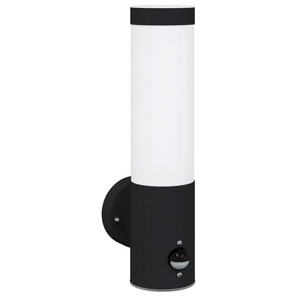 Outdoor Wall Light Black 12 x 8.5 x 29 cm