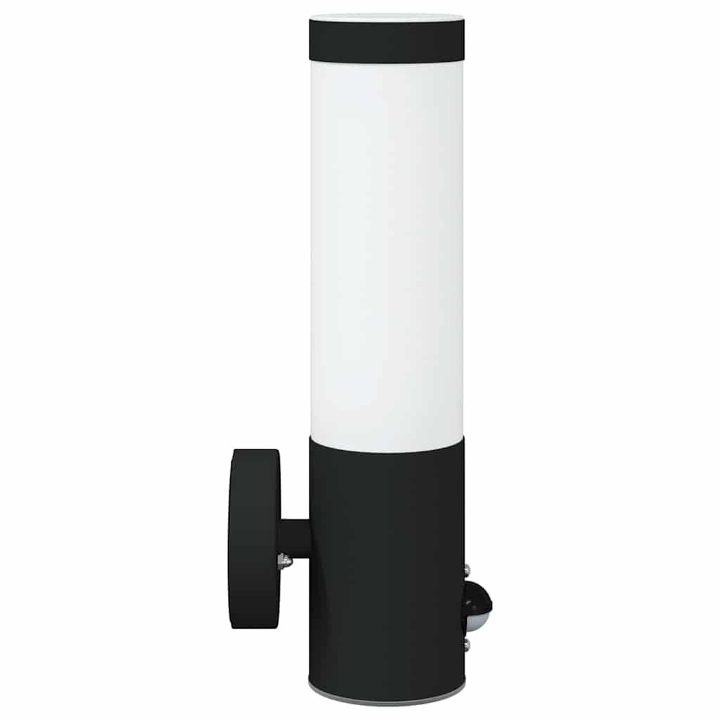 Outdoor Wall Light 2 pcs Black 12 x 8.5 x 29 cm