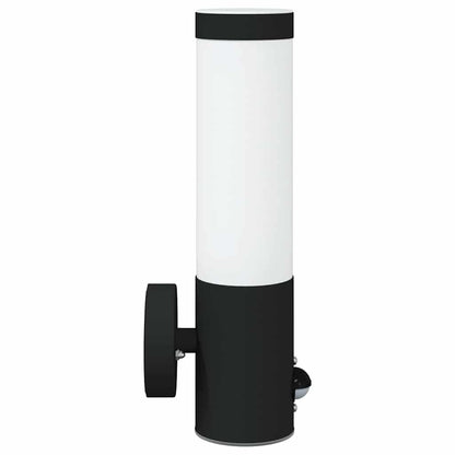 Outdoor Wall Light 2 pcs Black 12 x 8.5 x 29 cm