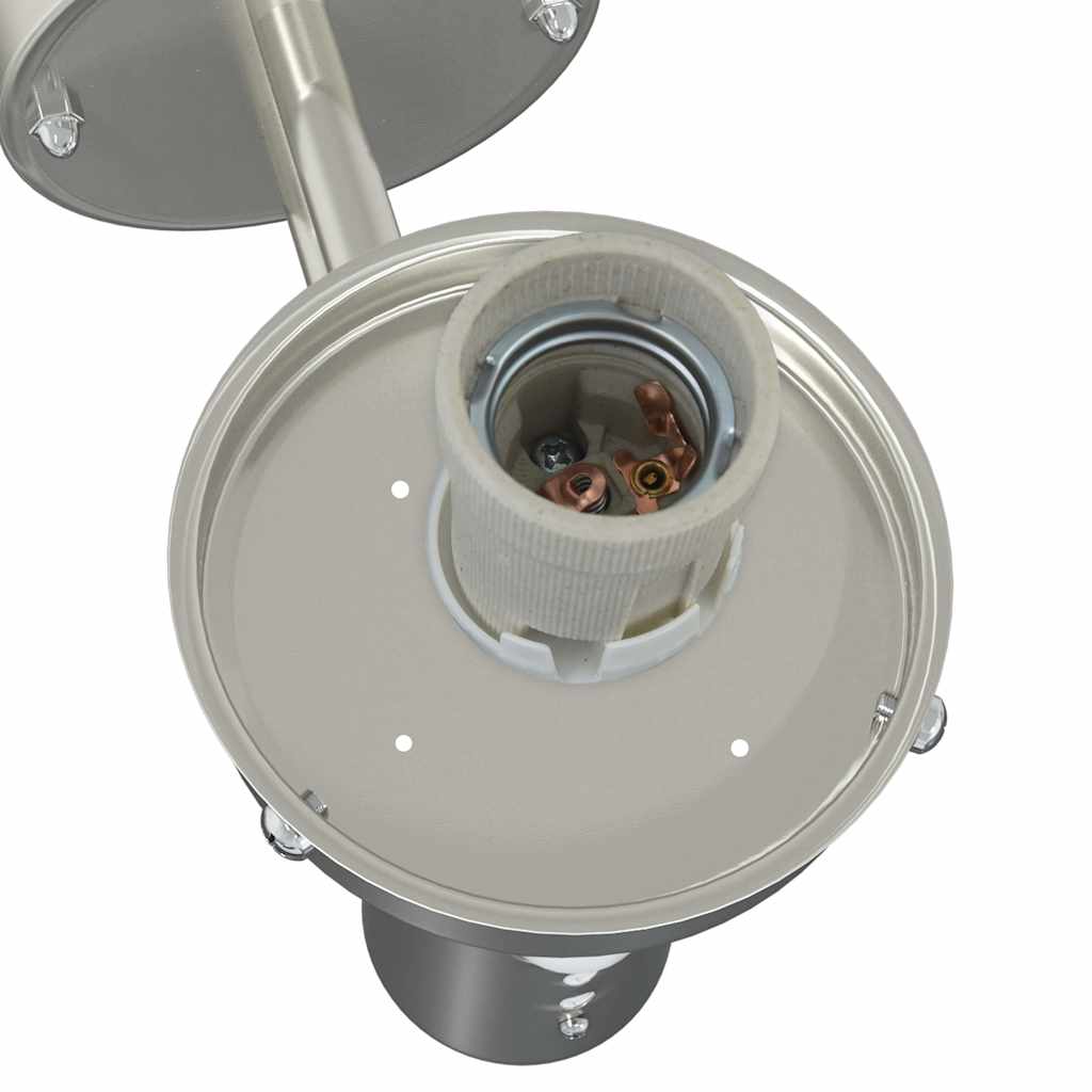 Outdoor Wall Light 2 pcs Silver 28 x 25 x 38 cm