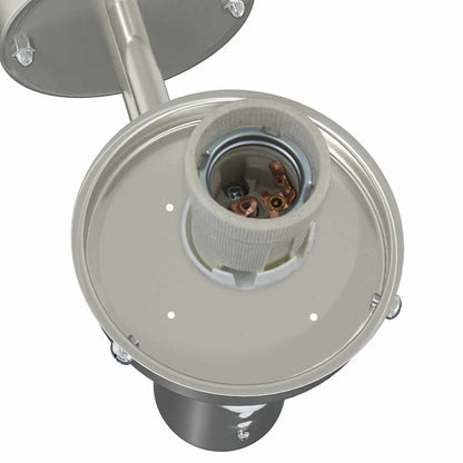 Outdoor Wall Light 2 pcs Silver 28 x 25 x 38 cm