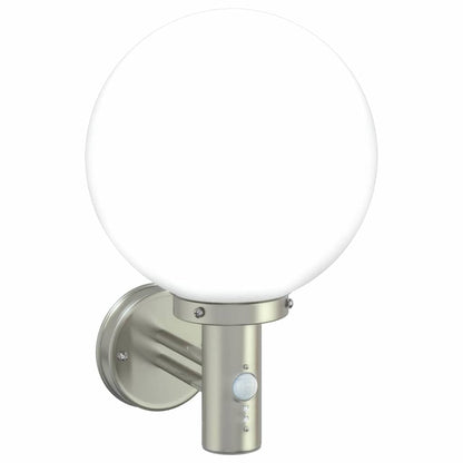Outdoor Wall Light 2 pcs Silver 28 x 25 x 38 cm