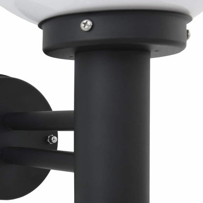 Outdoor Wall Light 2 pcs Black 28 x 25 x 38 cm