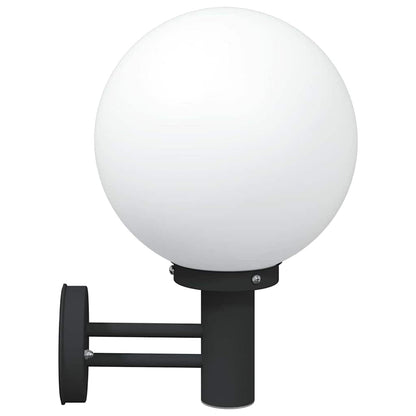 Outdoor Wall Light 2 pcs Black 28 x 25 x 38 cm