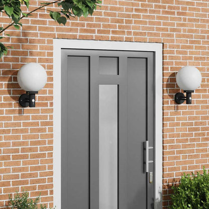 Outdoor Wall Light 2 pcs Black 28 x 25 x 38 cm