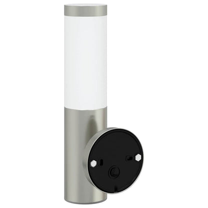 Outdoor Wall Light Silver 15 x 7.5 x 33 cm