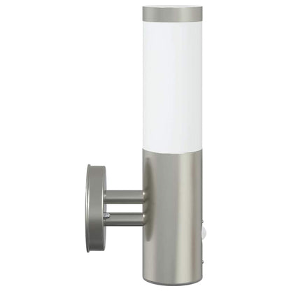 Outdoor Wall Light Silver 15 x 7.5 x 33 cm