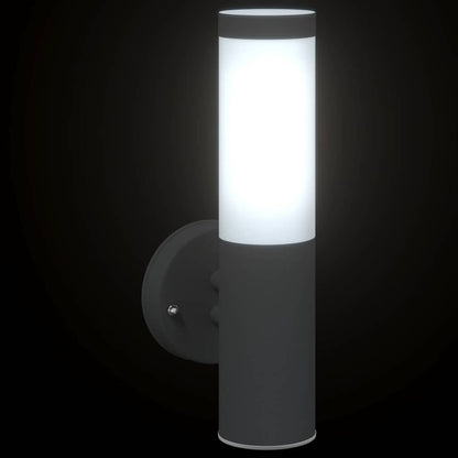 Outdoor Wall Light Black 15 x 7.5 x 33 cm