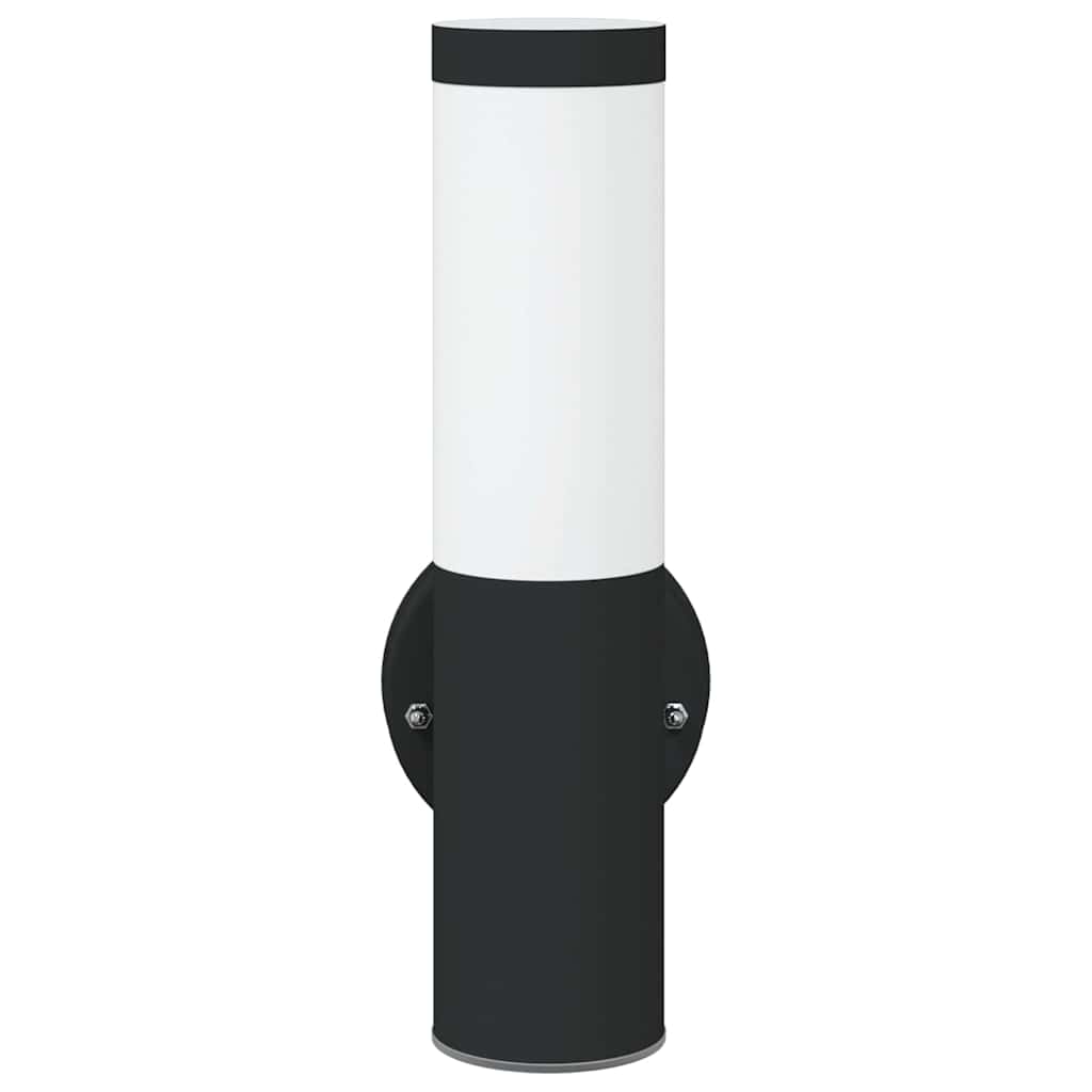 Outdoor Wall Light 2 pcs Black 15 x 7.5 x 33 cm