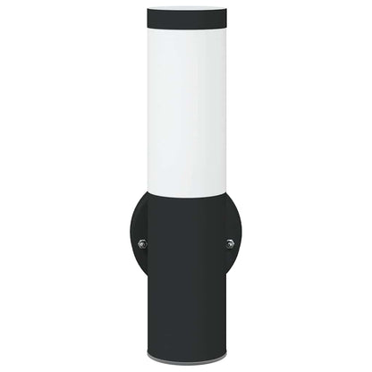 Outdoor Wall Light 2 pcs Black 15 x 7.5 x 33 cm
