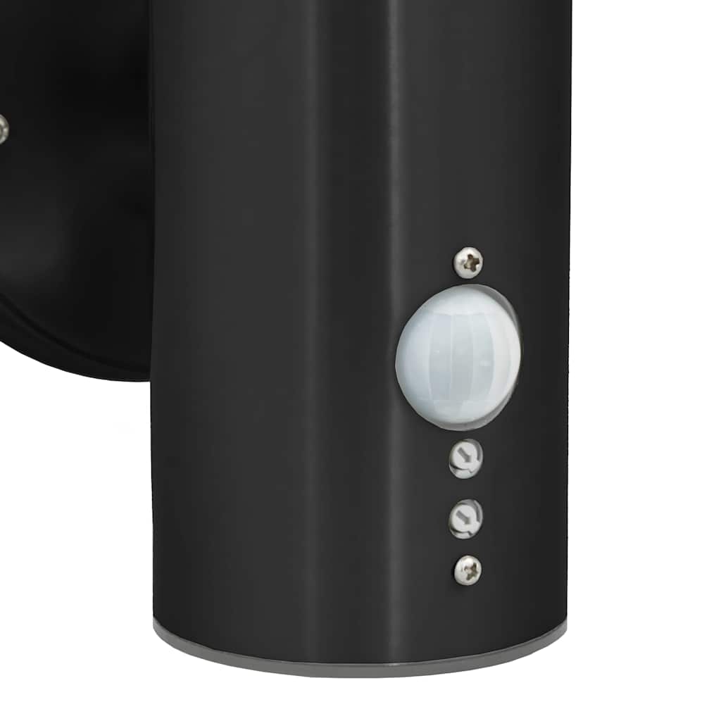 Outdoor Wall Light Black 15 x 7.5 x 33 cm