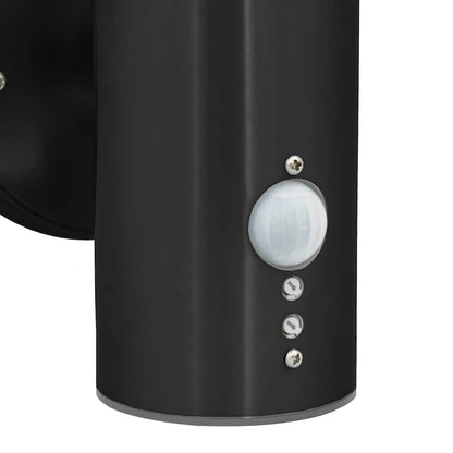 Outdoor Wall Light Black 15 x 7.5 x 33 cm