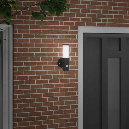 Outdoor Wall Light Black 15 x 7.5 x 33 cm