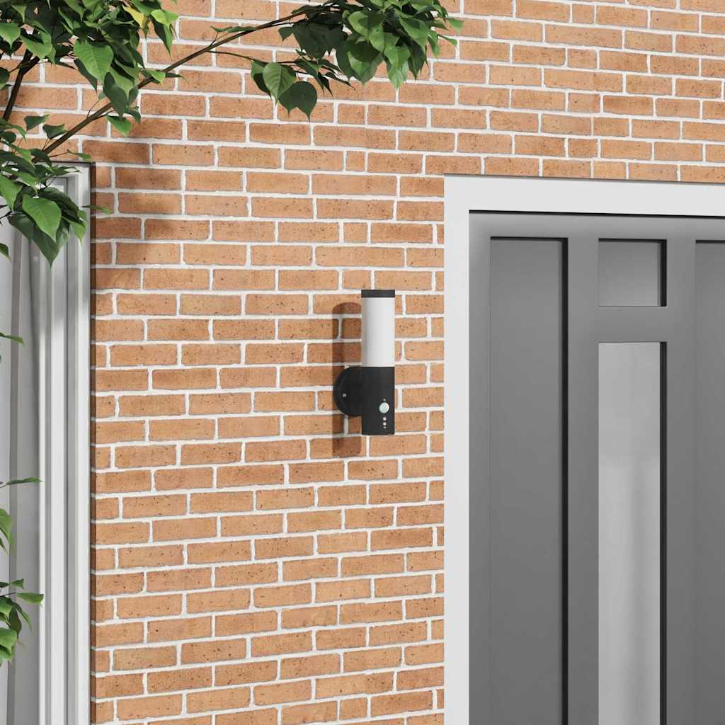 Outdoor Wall Light Black 15 x 7.5 x 33 cm
