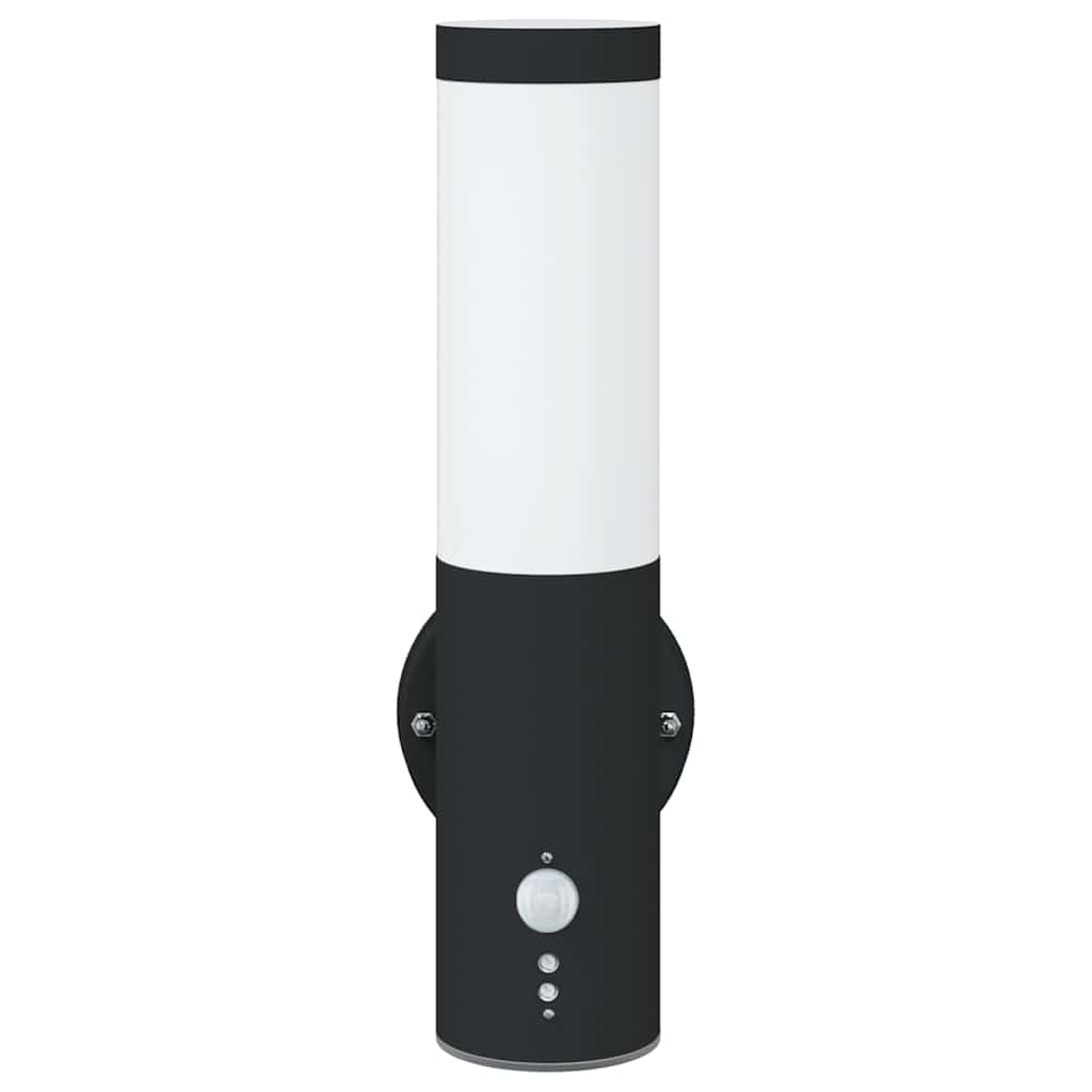 Outdoor Wall Light 2 pcs Black 15 x 7.5 x 33 cm