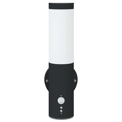 Outdoor Wall Light 2 pcs Black 15 x 7.5 x 33 cm