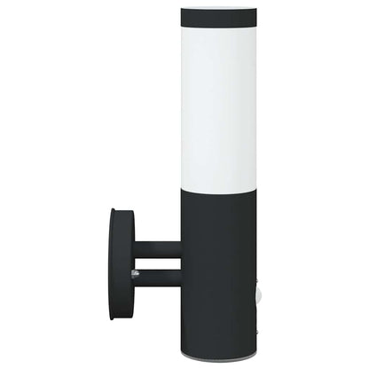 Outdoor Wall Light 2 pcs Black 15 x 7.5 x 33 cm