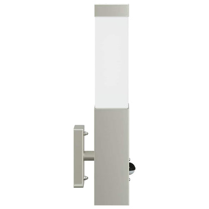 Outdoor Wall Light Silver 10.5 x 6 x 33 cm