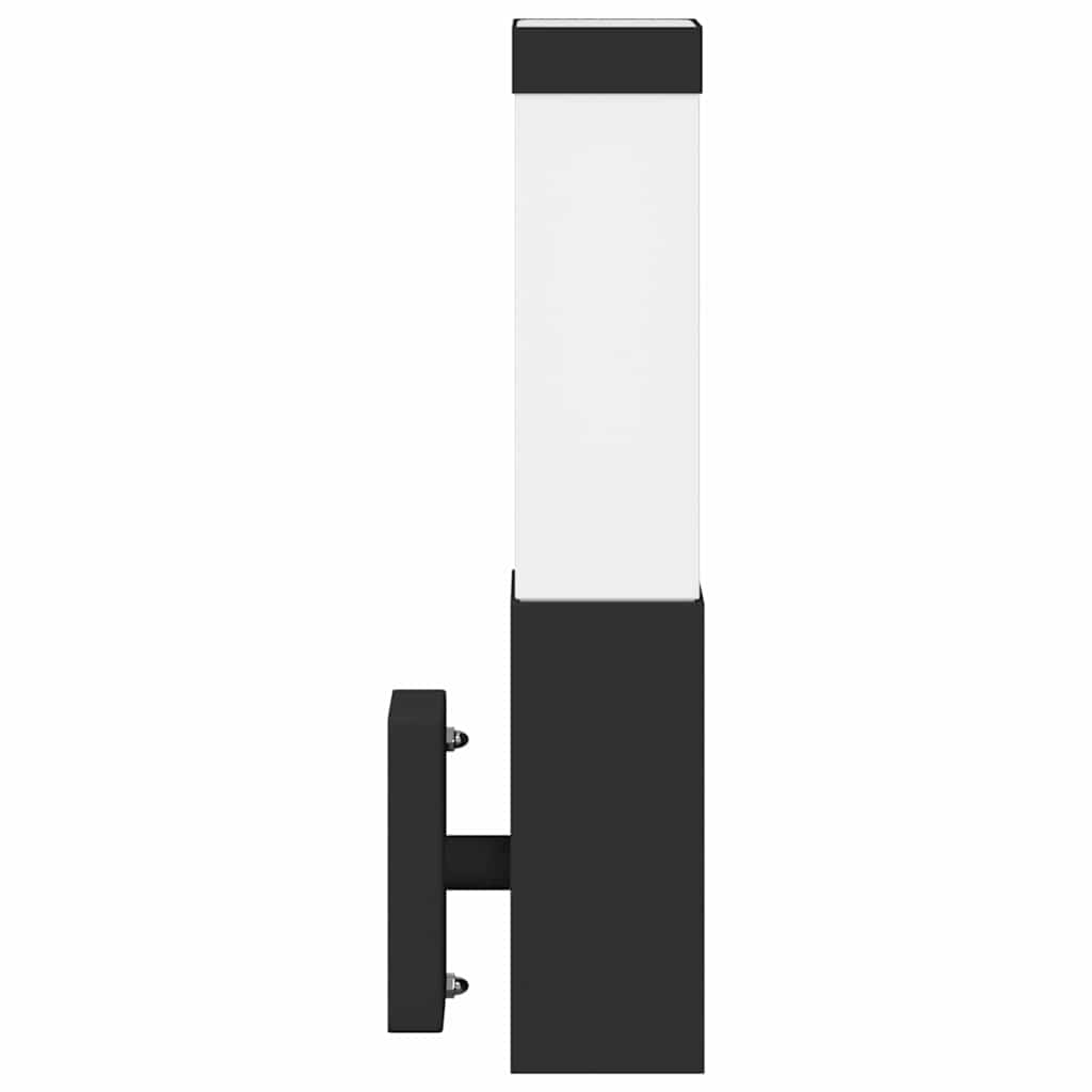 Outdoor Wall Light Black 10.5 x 6 x 33 cm