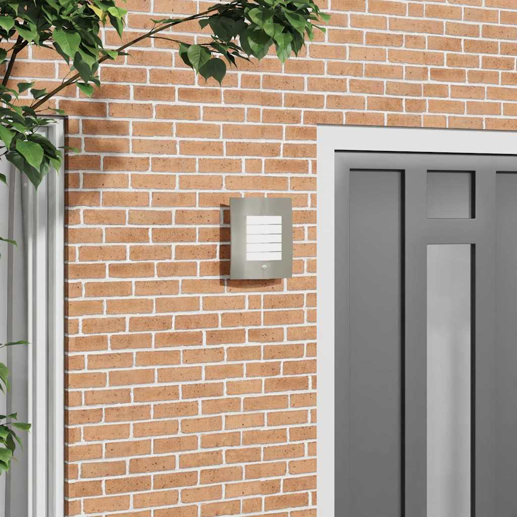Outdoor Wall Light Silver 23.5 x 9 x 26 cm