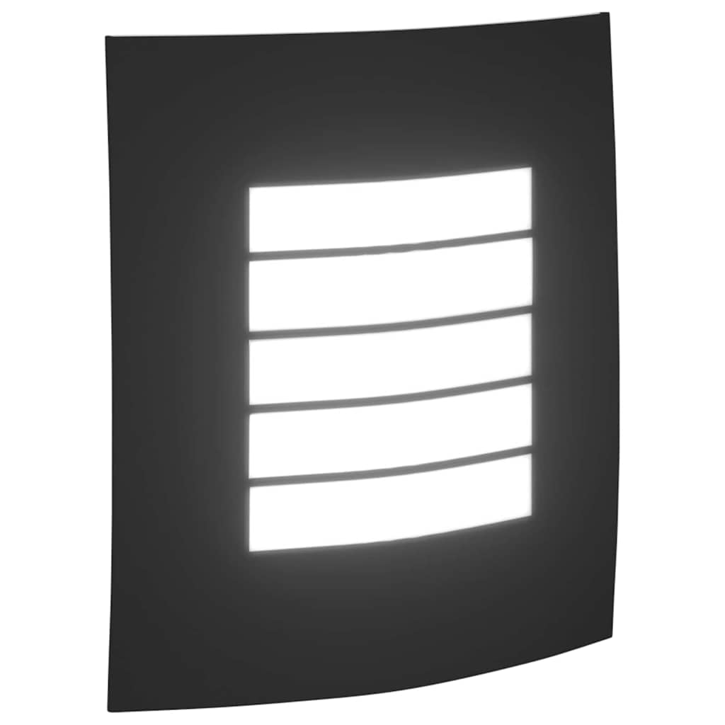 Outdoor Wall Light 2 pcs Black 23.5 x 9 x 26 cm