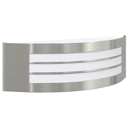 Outdoor Wall Light 2 pcs Silver 32 x 10 x 10 cm