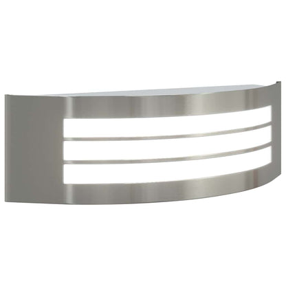 Outdoor Wall Light 2 pcs Silver 32 x 10 x 10 cm