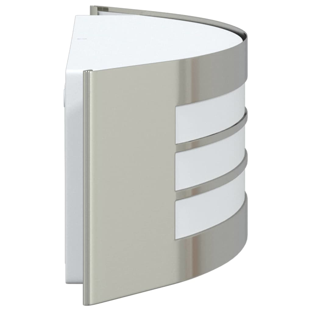 Outdoor Wall Light 2 pcs Silver 32 x 10 x 10 cm