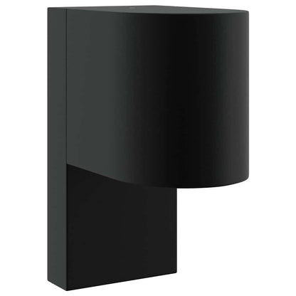 Outdoor Wall Light 2 pcs Black 12 x 7 x 15 cm Stainless Steel