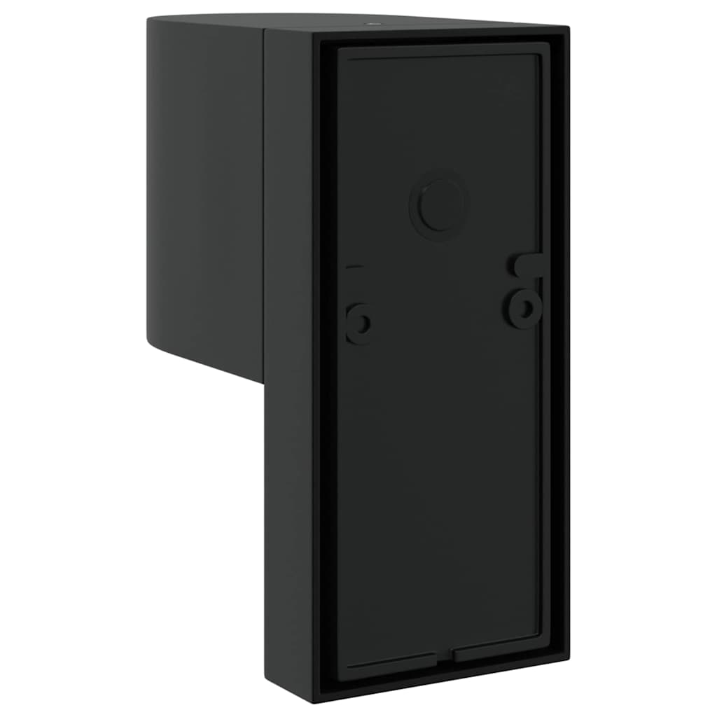 Outdoor Wall Light 2 pcs Black 12 x 7 x 15 cm Stainless Steel