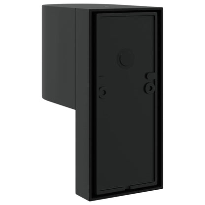 Outdoor Wall Light 2 pcs Black 12 x 7 x 15 cm Stainless Steel