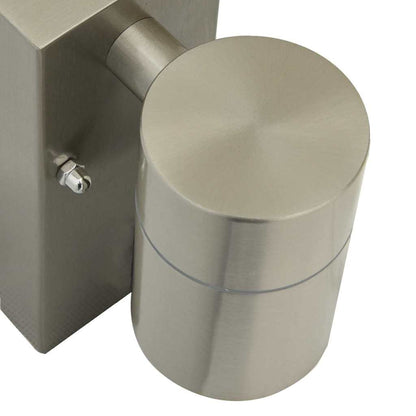 Outdoor Wall Light Silver 6.5 x 10.5 x 16 cm