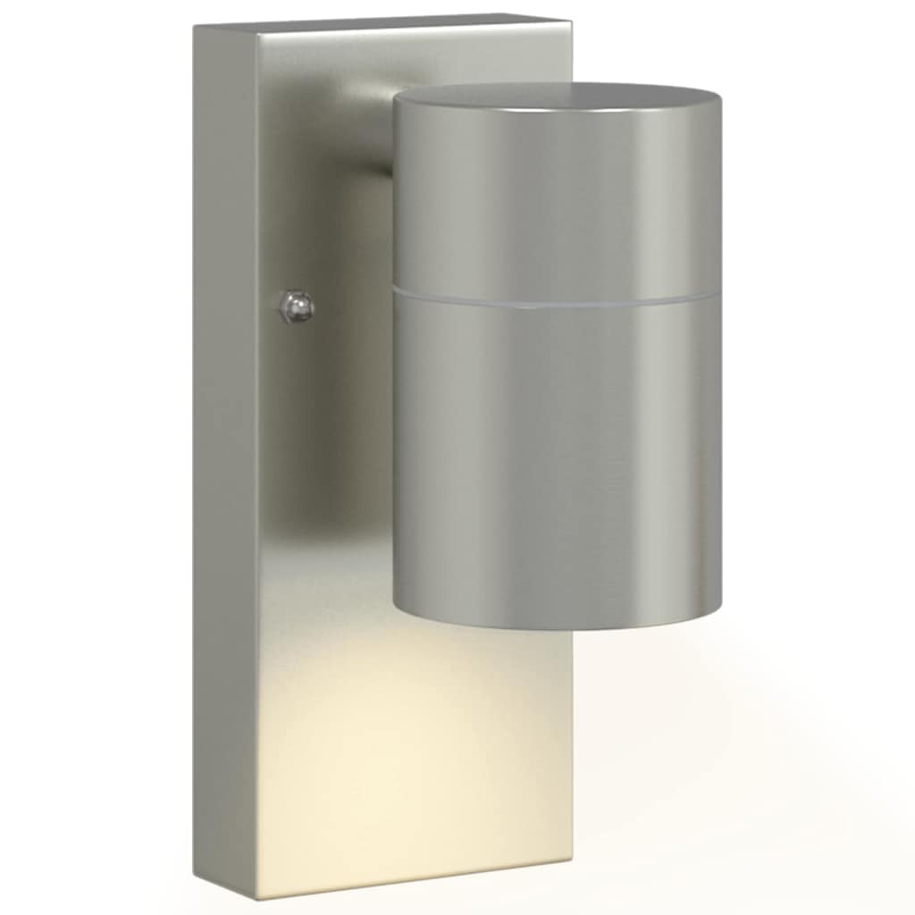 Outdoor Wall Light Silver 6.5 x 10.5 x 16 cm
