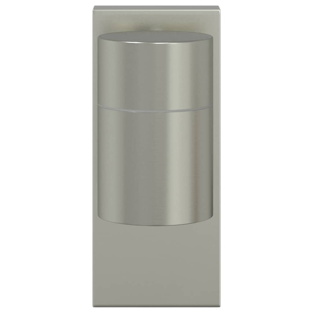 Outdoor Wall Light 2 pcs Silver 6.5 x 10.5 x 16 cm