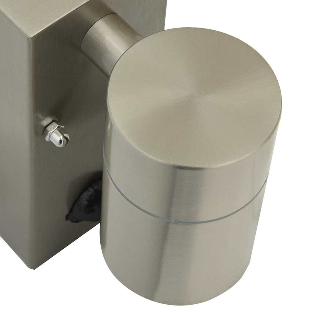Outdoor Wall Light Silver 6.5 x 10.5 x 16 cm