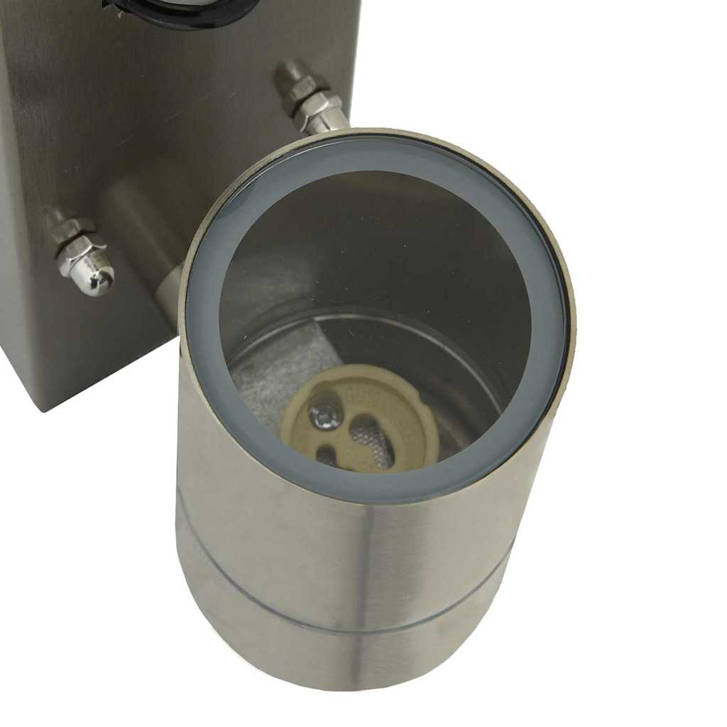 Outdoor Wall Light Silver 6.5 x 10.5 x 16 cm