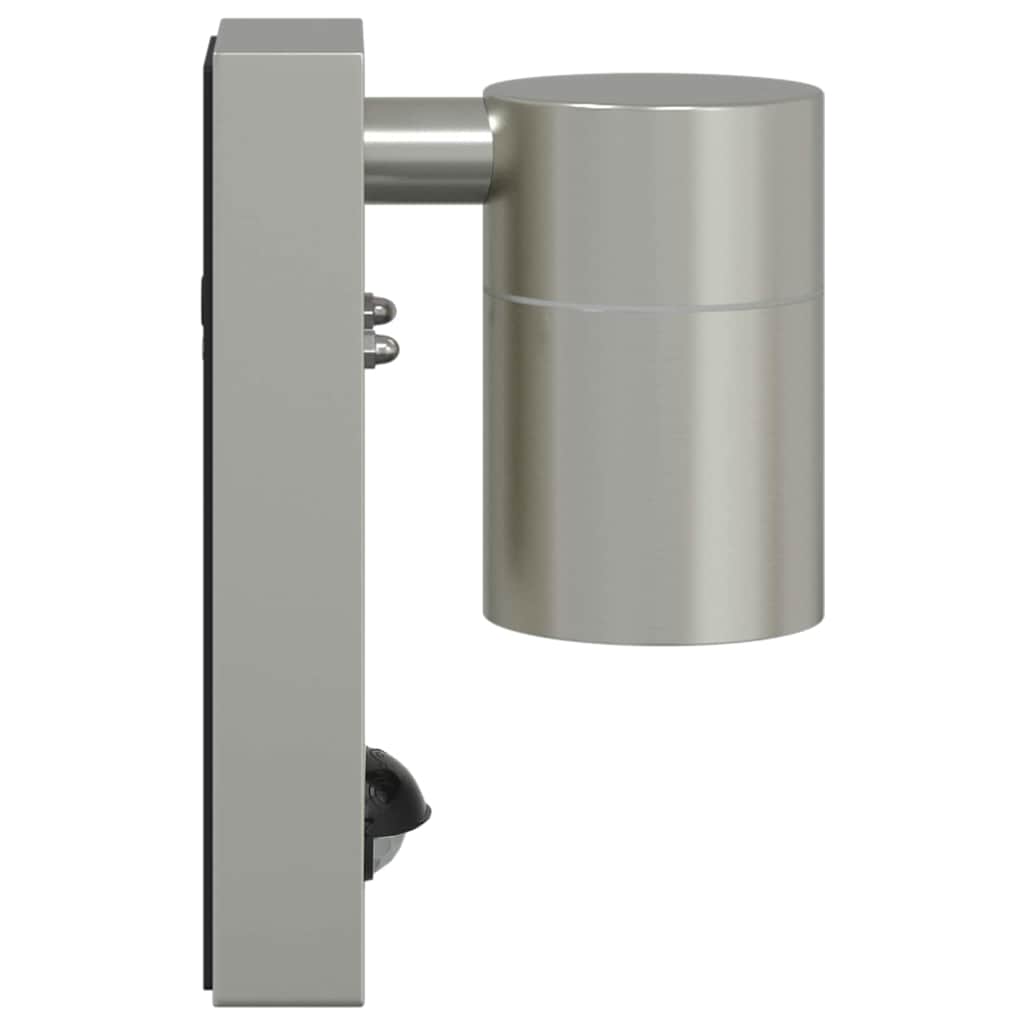 Outdoor Wall Light Silver 6.5 x 10.5 x 16 cm