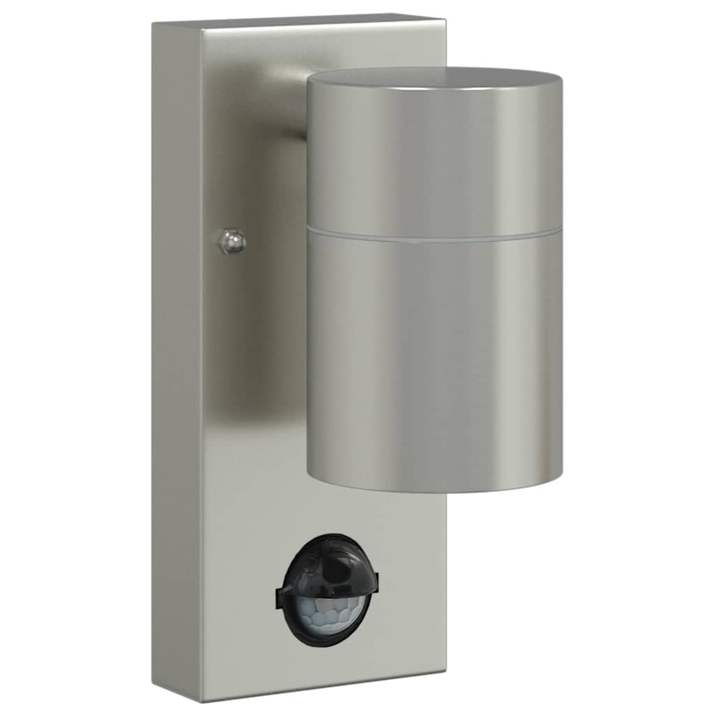Outdoor Wall Light 2 pcs Silver 6.5 x 10.5 x 16 cm