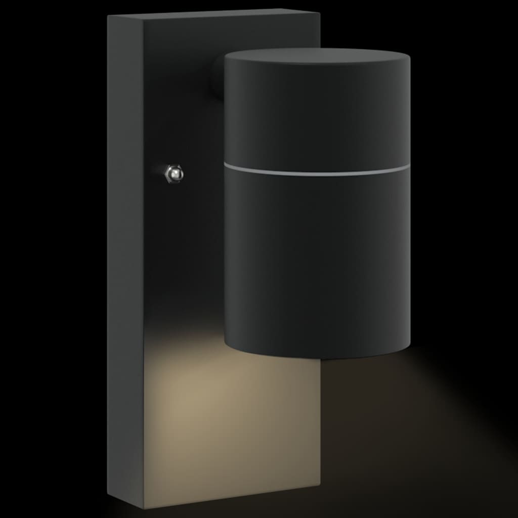 Outdoor Wall Light Black 6.5 x 10.5 x 16 cm