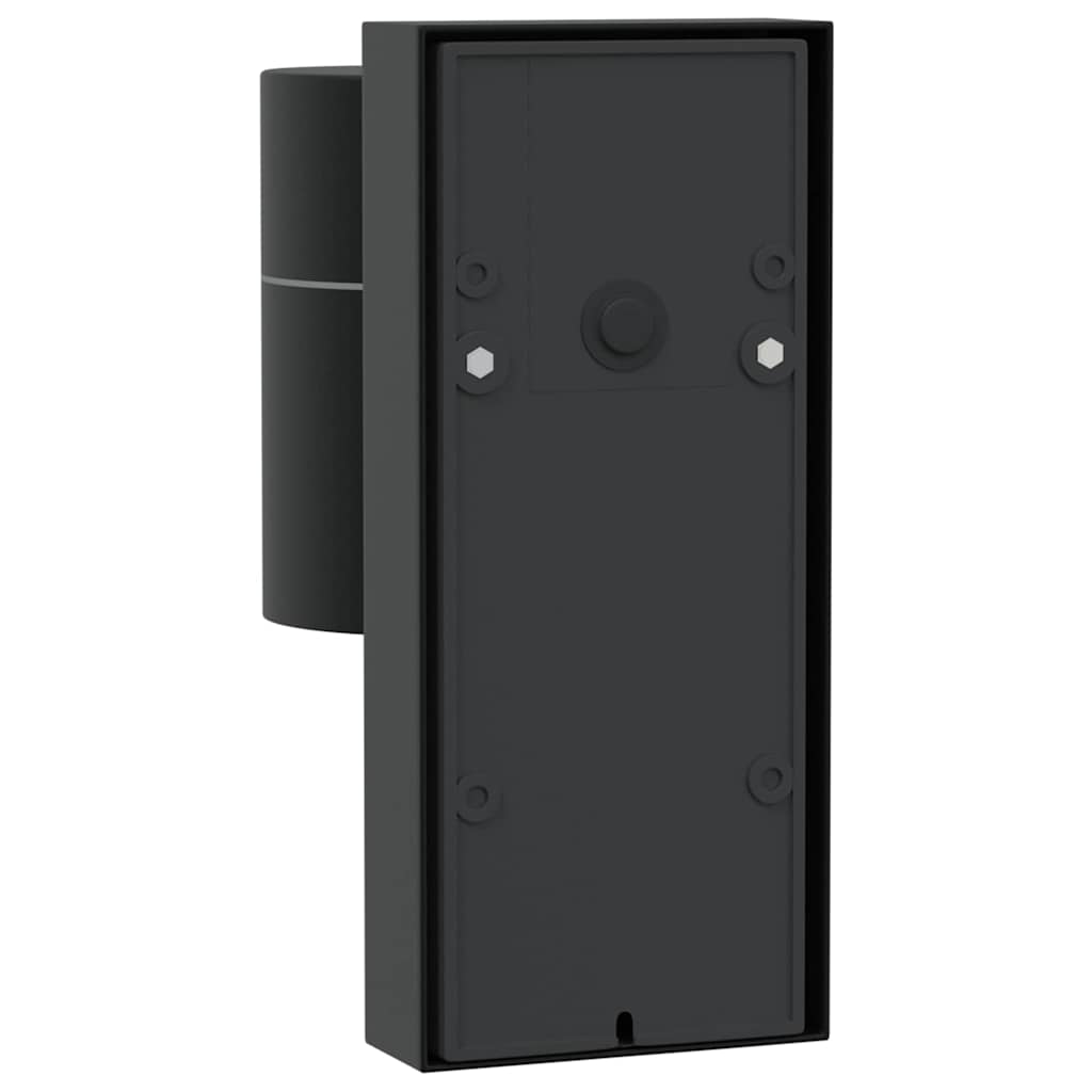 Outdoor Wall Light 2 pcs Black 6.5 x 10.5 x 16 cm