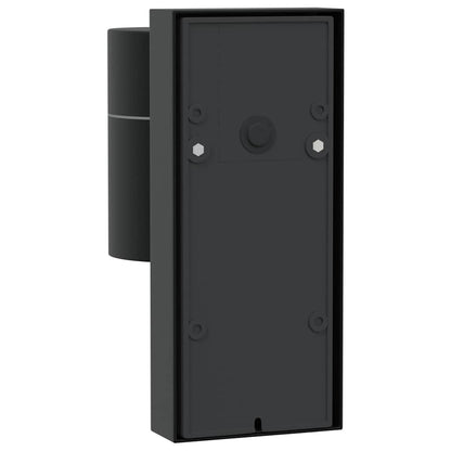 Outdoor Wall Light 2 pcs Black 6.5 x 10.5 x 16 cm