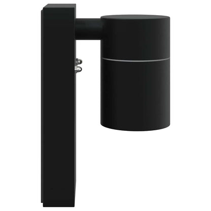 Outdoor Wall Light 2 pcs Black 6.5 x 10.5 x 16 cm