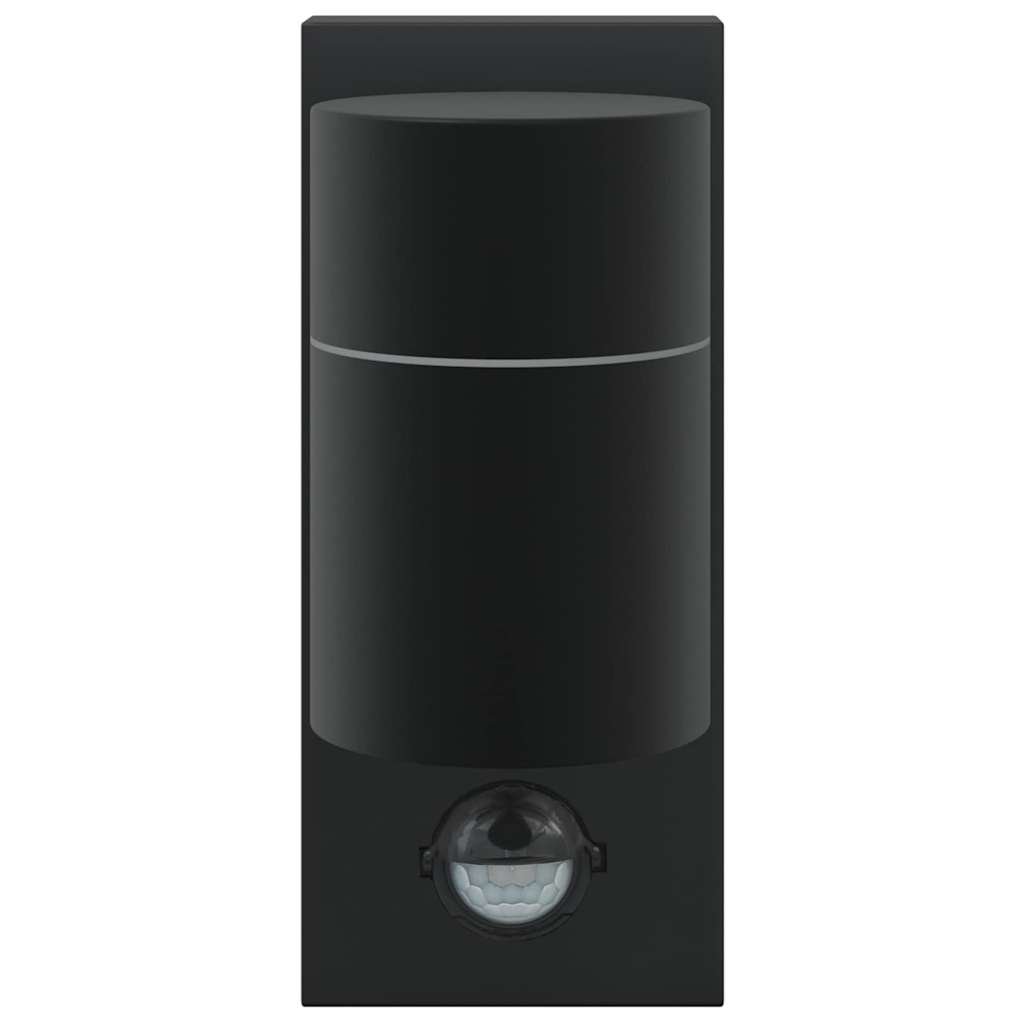 Outdoor Wall Light 2 pcs Black 6.5 x 10.5 x 16 cm