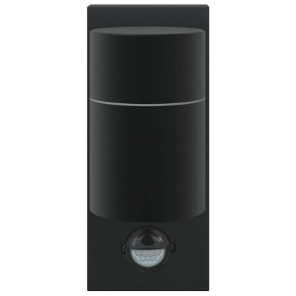 Outdoor Wall Light 2 pcs Black 6.5 x 10.5 x 16 cm