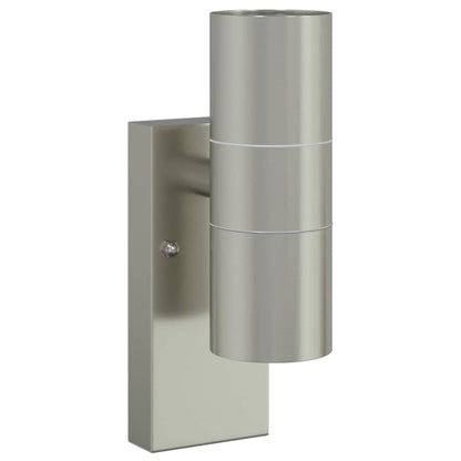 Outdoor Wall Light Silver 7 x 10 x 22 cm