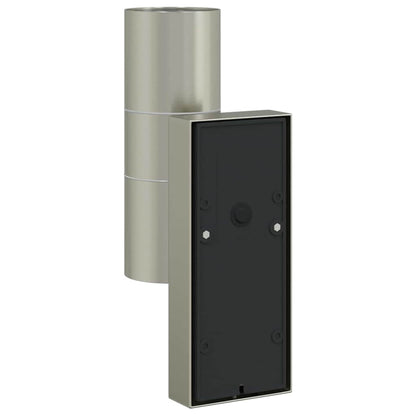 Outdoor Wall Light Silver 7 x 10 x 22 cm