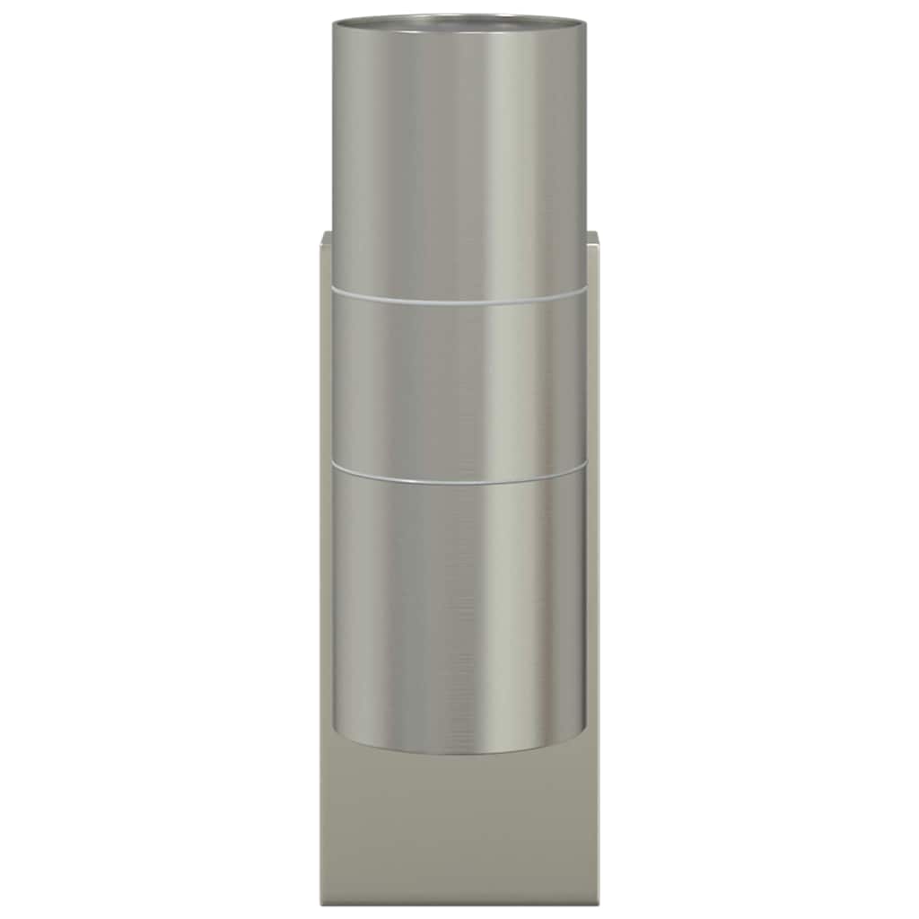 Outdoor Wall Light 2 pcs Silver 7 x 10 x 22 cm