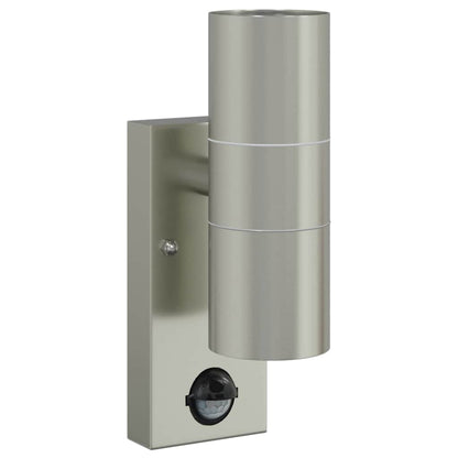 Outdoor Wall Light Silver 7 x 10 x 22 cm